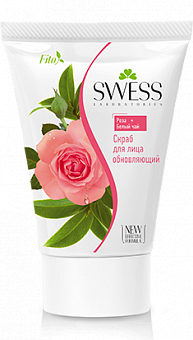 Скраб для лица Swess «Роза и белый чай»