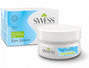 Крем для лица SWESS PRO дневной 25+ для сухой и чувствительной кожи